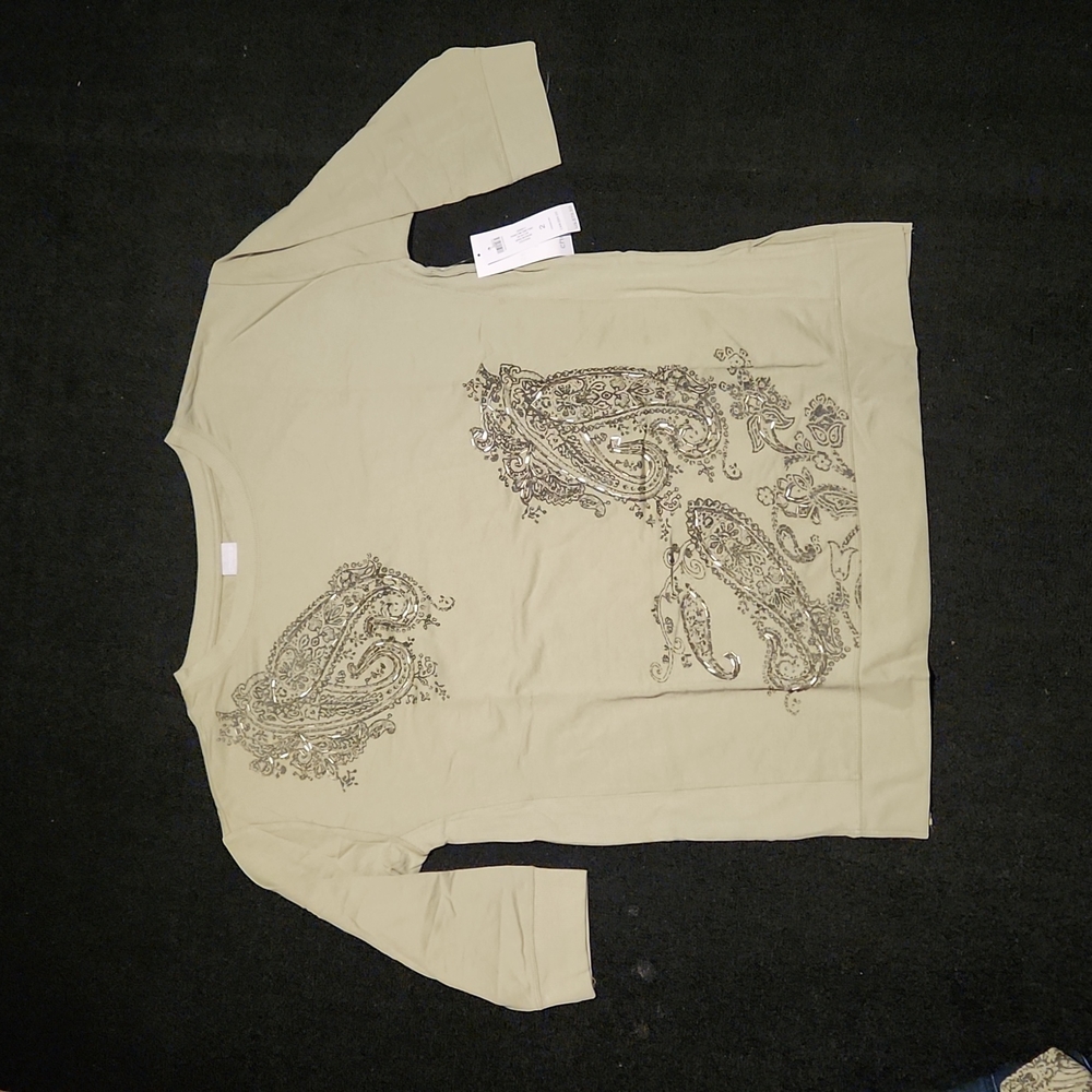 Chico's 3/4 sleeve top shirt